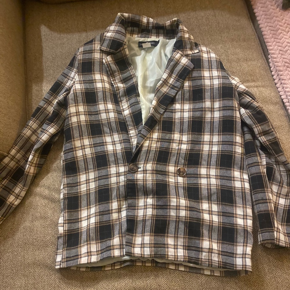 daisy street plaid blazer